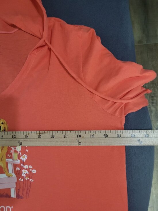 LIFE IS GOOD Women's LG Golden Retriever Adirondack Crusher LITE Hooded Shirt - Picture 4 of 8